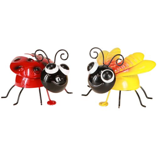 daiktų Ladybug Bee Metal Dekoracija su magnetu Asorti 9,5cm 2vnt