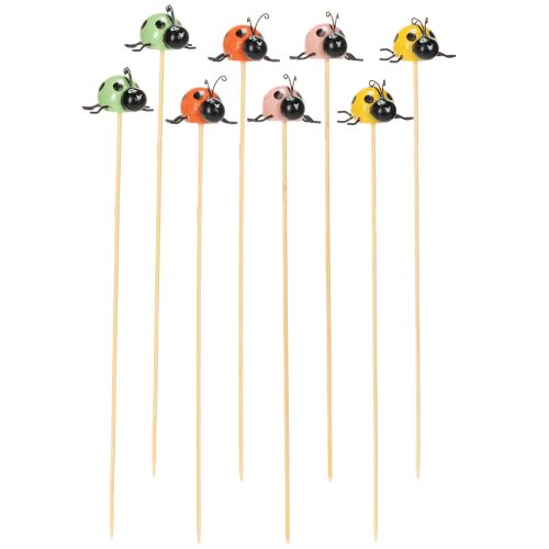 daiktų Boružėlių dekoratyvinės figūrėlės gėlių vazonams ir gėlių kompozicijoms pavasario dekoracijoms, 32 cm, 16 dalių