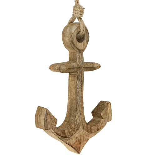 Maritime Decoration Inkaras Mediena Natūralus medinis Inkaras kabinimui 19cm