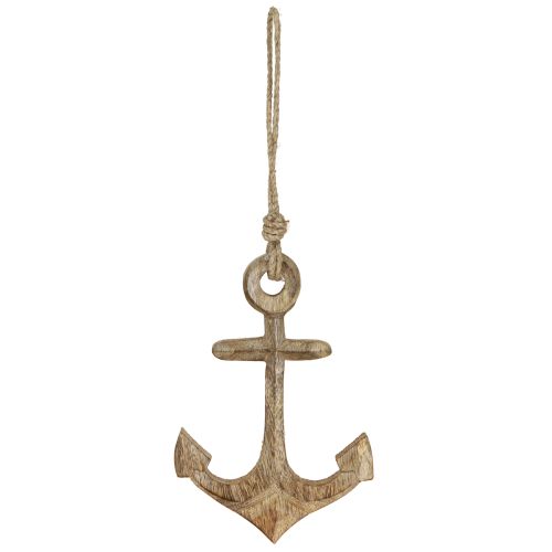 daiktų Maritime Decoration Inkaras Mediena Natūralus medinis Inkaras kabinimui 19cm