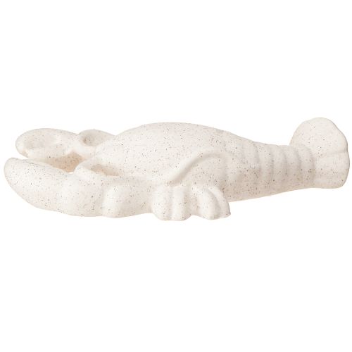 daiktų Jūros dekoravimo figūrėlė Keraminis omaras baltas 17,5×9×3 cm