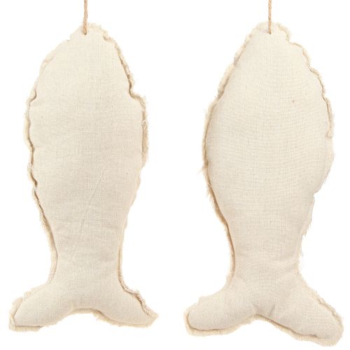 daiktų Jūrinė dekoratyvinė žuvelė pakabinimui audiniu 34×14,5cm 2vnt