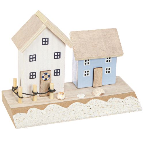 daiktų Maritime Decoration Beach House Shells Natural Blue H12cm 4vnt