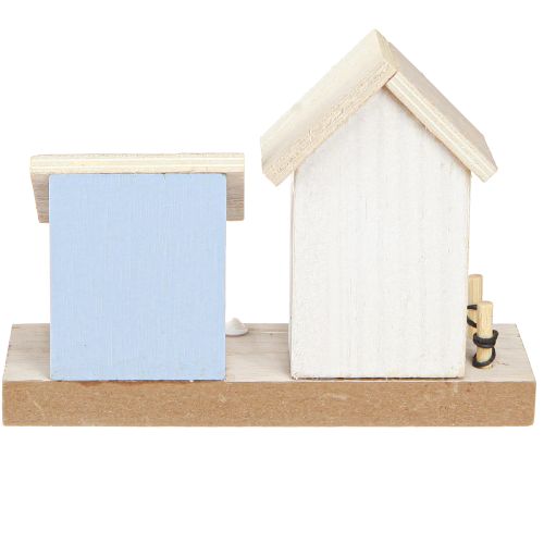 daiktų Maritime Decoration Beach House Shells Natural Blue H12cm 4vnt
