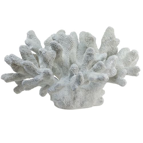 Floristik24 Jūrinės dekoracijos koralinis poliresinas baltas 38cm × 44cm × 27cm