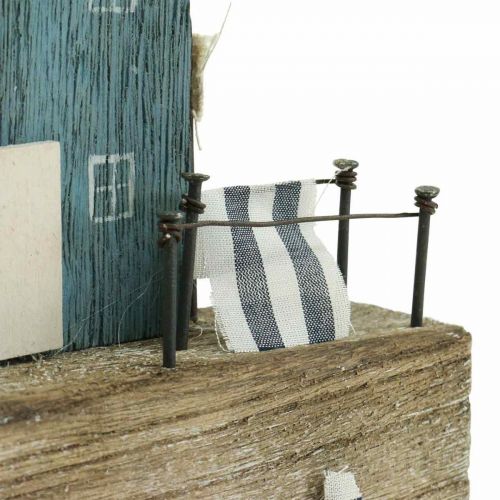 daiktų Jūrinė medinė dekoruota uosto promenada Shabby Chic H25,5cm