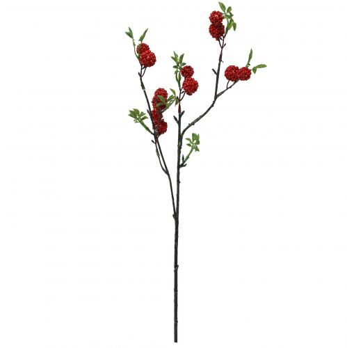 daiktų Uogų šakelė dirbtinė kalėdinė šakelė šilkmedžio 63cm