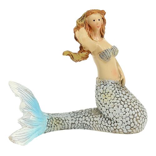Floristik24 Deco figūrėlė undinė mėlyna 6cm - 9,5cm 3vnt
