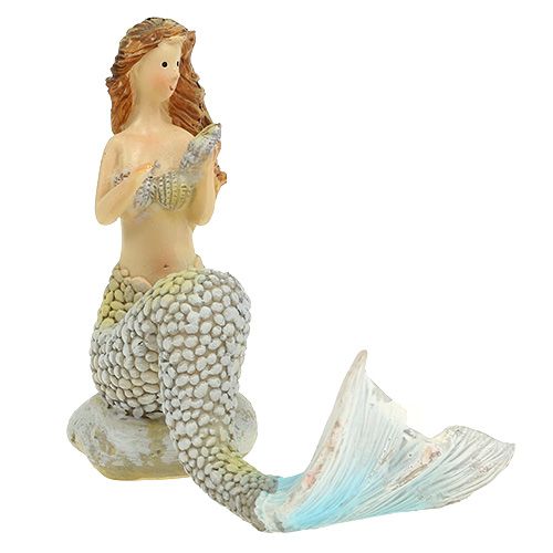 Floristik24 Deco figūrėlė undinė mėlyna 6cm - 9,5cm 3vnt