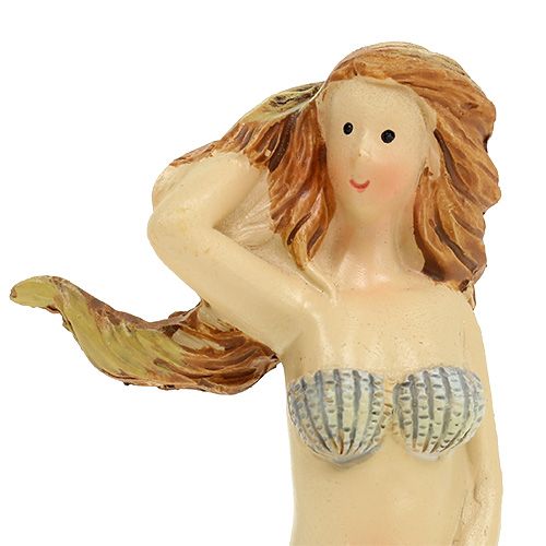 Deco figūrėlė undinė mėlyna 6cm - 9,5cm 3vnt | Floristik24.lt