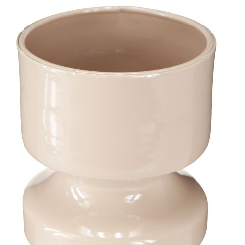 daiktų Metalinė gėlių vaza Cappuccino Ruda emalis Ø9cm A17,5cm