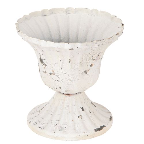 daiktų Metalinis dekoratyvinis puodelis Small Shabby Chic White Ø8,5cm H8cm 2vnt