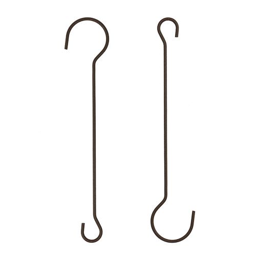 daiktų Metalinis kabliukas 15cm rudas 12 vnt