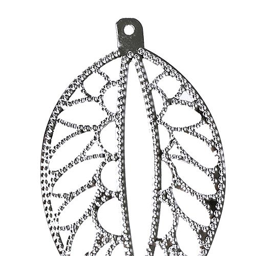 Floristik24 Metalo lakštas sidabrui pakabinti 4cm x 7cm 24vnt
