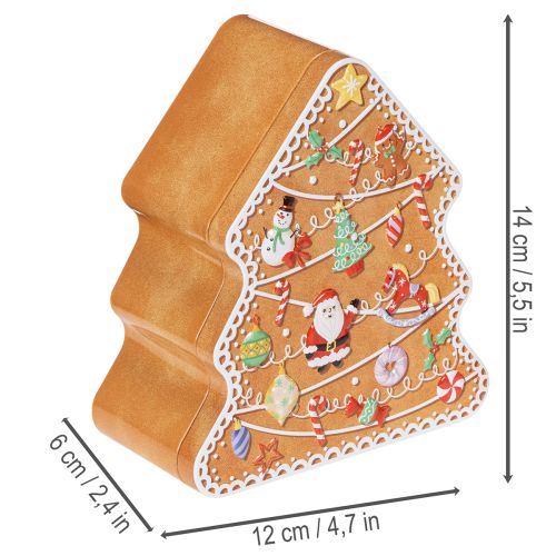 Kalėdinė forma, sausainių forma, eglutė ir namelis, meduolio formos, 14 cm, 2 vnt. | Floristik24.lt