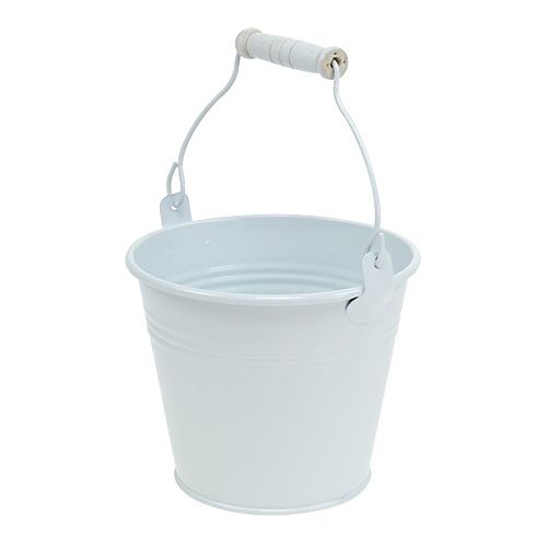 Metalinis kibiras baltas Ø12cm H10cm 8 vnt