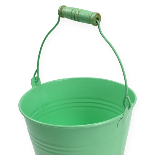 Floristik24 Dekoratyvinis kibiras žalias asilas. Ø12cm H10cm 8vnt.