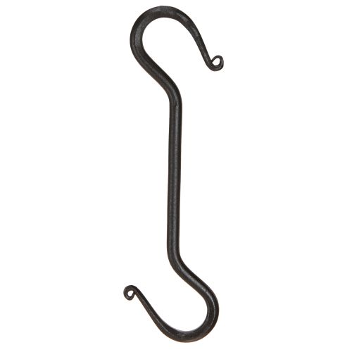 Metalinis kabliukas Juodas kabliukas dekoravimui pakabinimui 21cm 2vnt