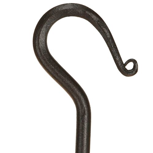 daiktų Metalinis kabliukas Juodas kabliukas dekoravimui pakabinimui 21cm 2vnt