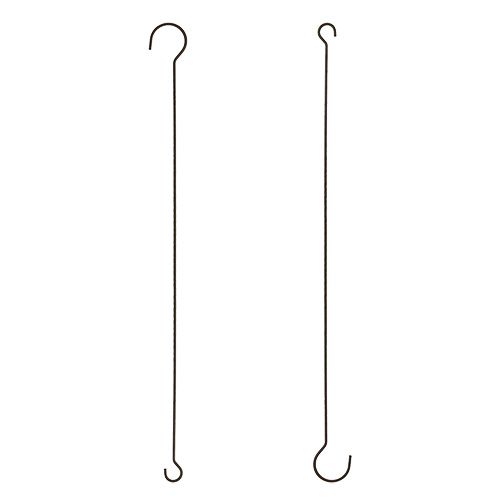 Floristik24 Metaliniai kabliukai rudi 35cm 12vnt