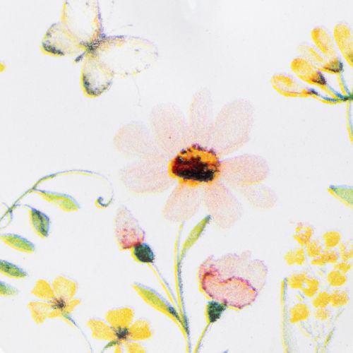 daiktų Širdelės formos pakabukai su gėlių raštais kaip sienų dekoracija, 7 cm, 6 vnt.