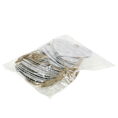 Floristik24 Metalinė širdelė pakabinimui 5,5cm 16 vnt