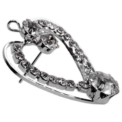 Floristik24 Metalinės širdelės sidabrinės 3cm 6vnt