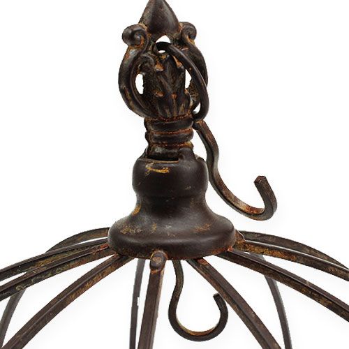 daiktų Metalinė karūnėlė pakabinimui rūdžių ruda Ø31cm H31cm