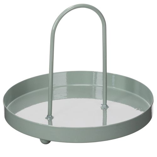 Dekoratyvinis padėklas, skirtas naudoti virtuvėje ir papuošti valgomojo stalą, aukšta rankena, 18 cm