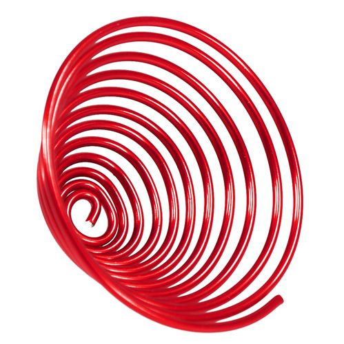 Floristik24 Aliuminio vielos varžtas metalinis varžtas raudonas 2mm 120cm 2vnt
