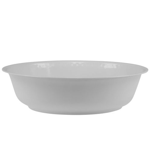 daiktų Metalinis dubuo dubuo baltas dubuo emalio išvaizda Ø25cm H7cm
