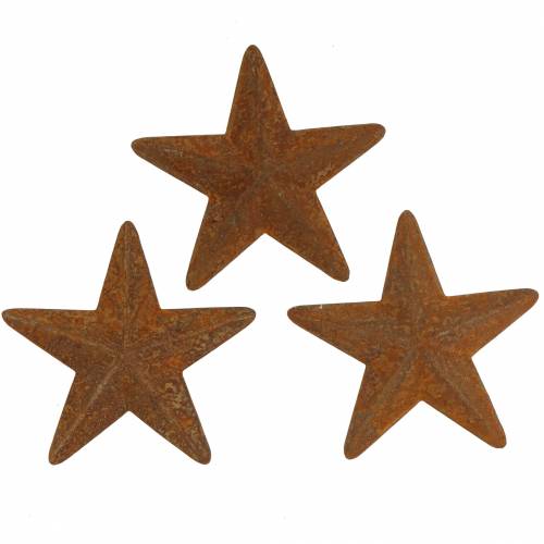 Floristik24 Star patina metal 5cm 24 vnt