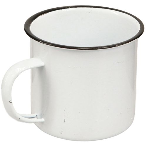 daiktų Metalinis puodelis Plant Cup Metalinis Baltas Juodas Ø9cm 4vnt