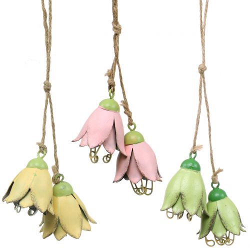 Deco kabykla metalinės gėlės tulpė 6cm 3vnt