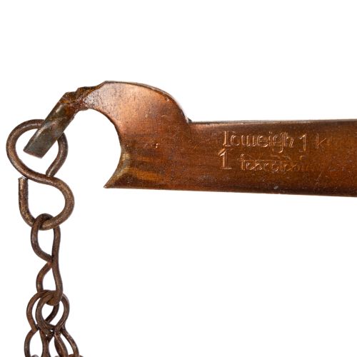 daiktų Dekoratyvinės svarstyklės nostalgiško dizaino virtuvei ir svetainei, vintažinio stiliaus, 58 cm