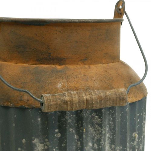 Floristik24 Deco pieno ąsotis vintažinės išvaizdos metalinė sodo puošmena H35cm