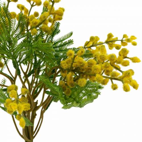 Floristik24 Mimoza geltona dirbtinio augalo kekė 39cm