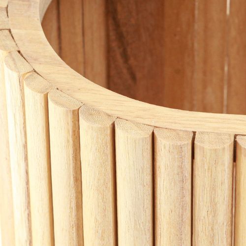 daiktų Mini pakeliama lova jardiniere vazonas medinis ovalus 50×20cm H40cm