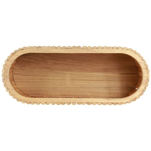 daiktų Mini pakeliama lova jardiniere vazonas medinis ovalus 50×20cm H40cm