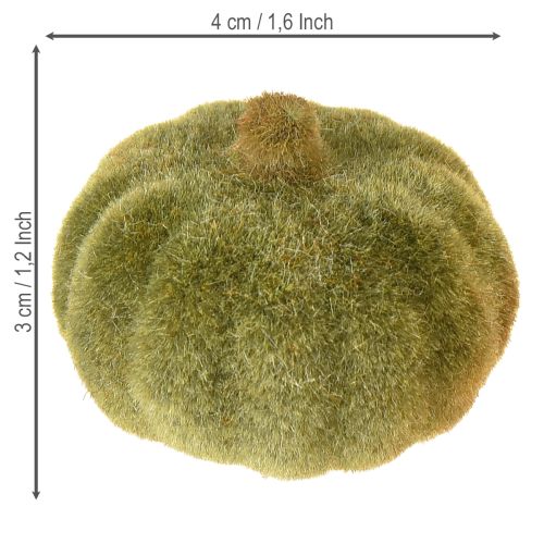 daiktų Mini moliūgo dekoracija, blizgučiais marginta, 6 spalvų, Ø4 cm, 24 vnt.