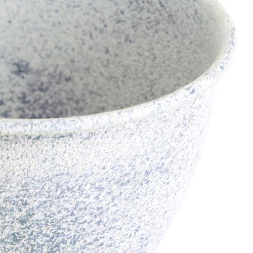daiktų Mini trofėjinė vaza taurė metalinė balta mėlyna H11,5cm 2vnt