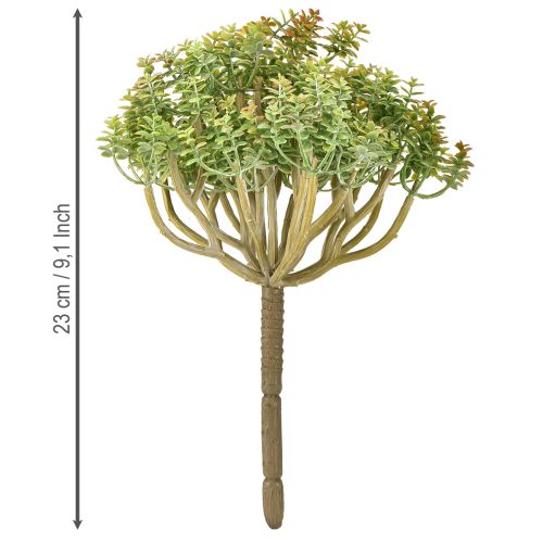 daiktų Mini sukulentas dirbtinis žalias dirbtinis augalas su stiebu, aukštis 23 cm