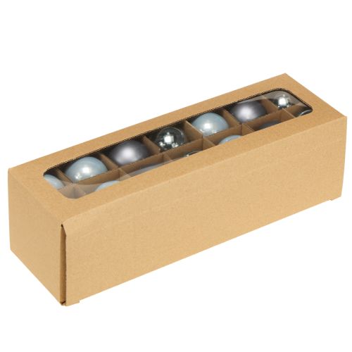 daiktų Mini kalėdiniai rutuliukai, mėlyni, metaliniai, Ø4 cm, 24 vnt.