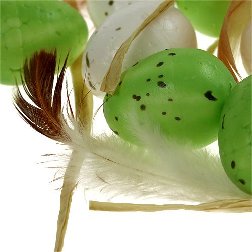 daiktų Mini kiaušinis žaliai baltas 2,5cm 48vnt
