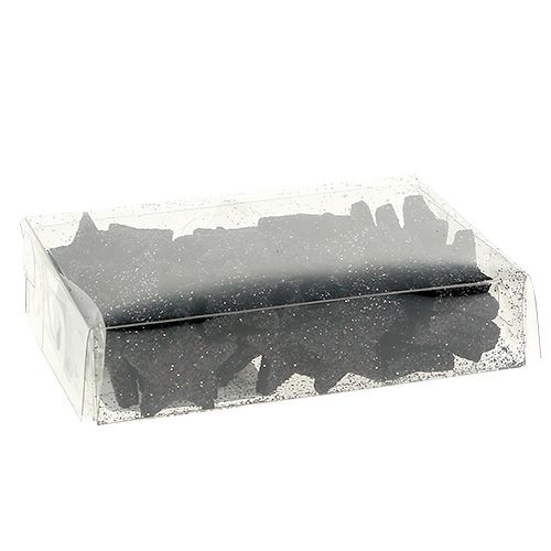 daiktų Mini blizganti žvaigždė juoda 2,5 cm 96 vnt