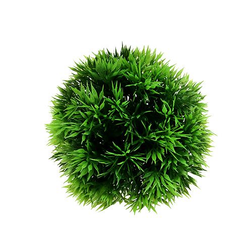 Floristik24 Mini žolės kamuolys dekoratyvinis rutulys žalias dirbtinis Ø10cm 1vnt