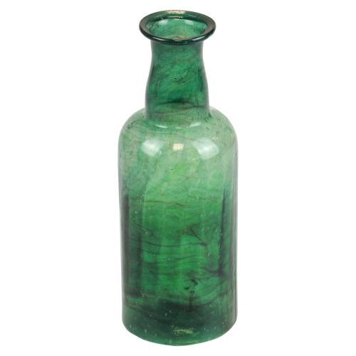 daiktų Mini vaza stiklinis butelis vaza gėlių vaza žalia Ø6cm H17cm