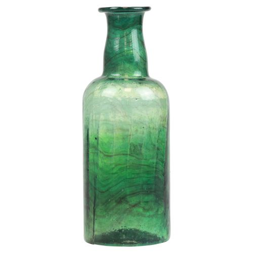 daiktų Mini vaza stiklinis butelis vaza gėlių vaza žalia Ø6cm H17cm