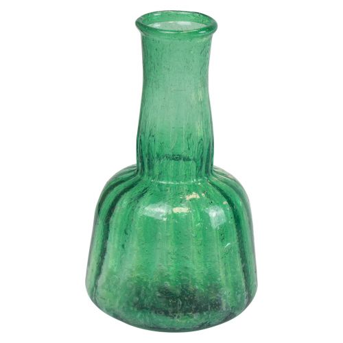 daiktų Mini stiklinė vaza gėlių vaza žalia Ø8,5cm H15cm