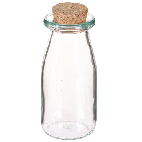 daiktų Mini vazos stiklinės vazos su kamščiu H13,5cm Ø5,5cm 6vnt